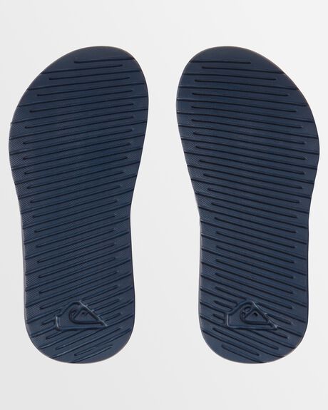 BLUE 5 KIDS BOYS QUIKSILVER SLIDES + THONGS - AQBL100543-BYJ5