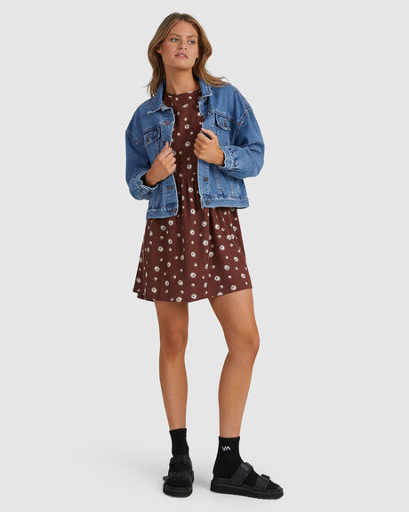 INDIGO WOMENS CLOTHING RVCA JACKETS - UVJJK00114-IND