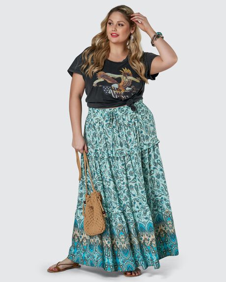 BLUE WOMENS CLOTHING THE POETIC GYPSY SKIRTS - CPSS21557001-10