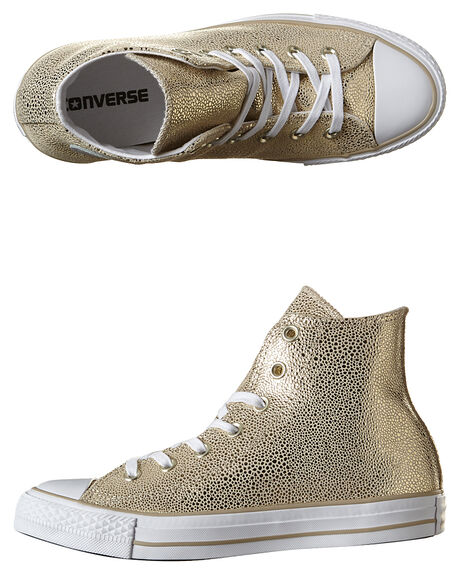 White and gold leather converse womens new arrivals