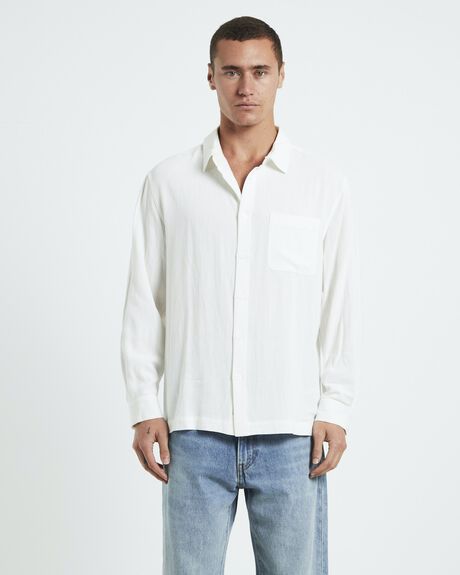 WHITE MENS CLOTHING ARVUST SHIRTS - 1000103849-WHT-S