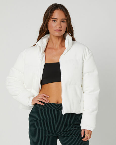WHITE WOMENS CLOTHING RUSTY JACKETS - JKL0458-WHT