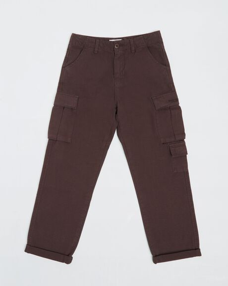 BROWN KIDS YOUTH BOYS SPENCER PROJECT PANTS - 1000104713-BRN-8-9