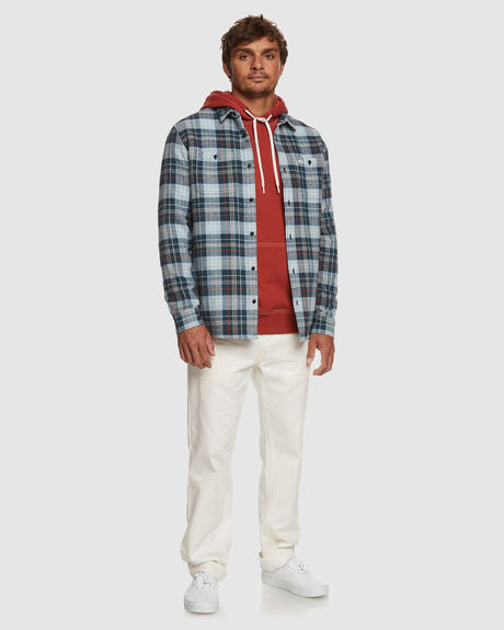 MIDNIGHT NAVY MENS CLOTHING QUIKSILVER SHIRTS - EQYWT04496-BSL1
