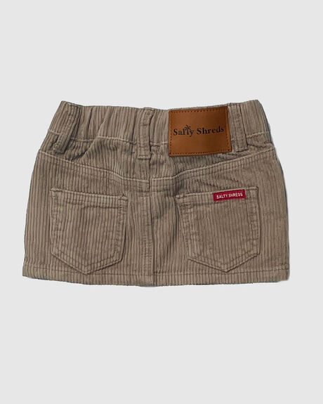 COCONUT BROWN KIDS GIRLS SALTY SHREDS SHORTS + SKIRTS - VI-1C-S-2788