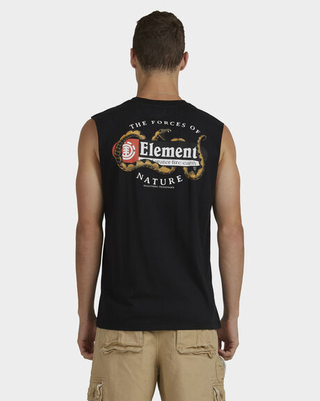 FLINT BLACK MENS CLOTHING ELEMENT SINGLETS + TANKS - ULYZT00127-FBK