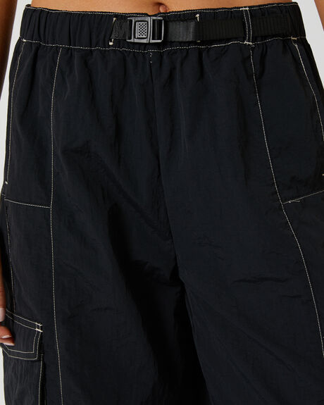 WASHED BLACK WOMENS CLOTHING WORSHIP PANTS - WWORH23-402BWWBLK