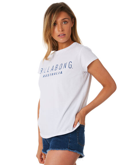 WHITE WOMENS CLOTHING BILLABONG TEES - 6581010WHT
