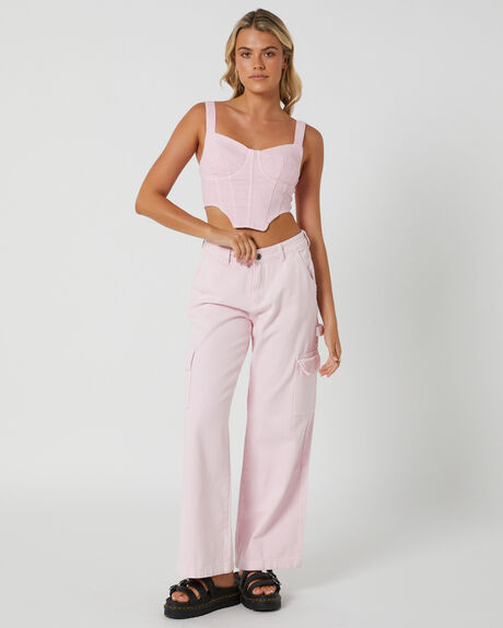 PINK WOMENS CLOTHING SILENT THEORY PANTS - 6093269PNK
