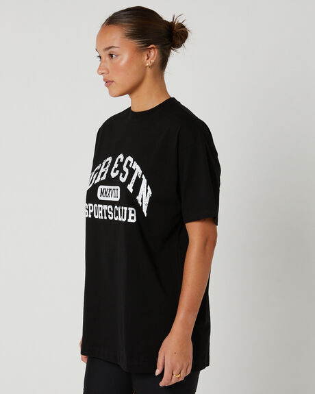 BLACK WOMENS CLOTHING JGR AND STN T-SHIRTS + SINGLETS - JSW188