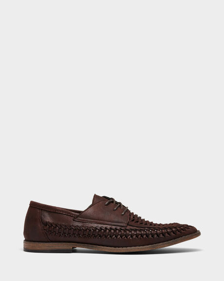 CHOCOLATE MENS FOOTWEAR UNCUT FASHION SHOES - TYMDEC1825CHOC