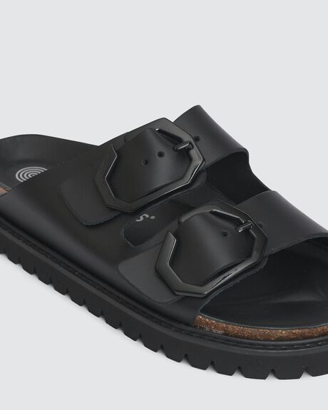 BLACK WOMENS FOOTWEAR GENUINS SANDALS - G104834-36