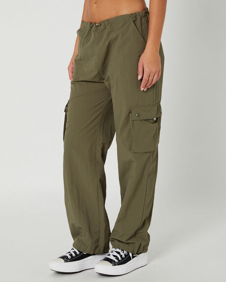 KHAKI WOMENS CLOTHING MISFIT PANTS - MT135603KHA