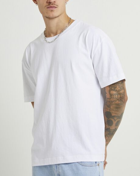 OPTIC WHITE MENS CLOTHING GENERAL PANTS CO. BASICS T-SHIRTS + SINGLETS - GPMS25100-WHT