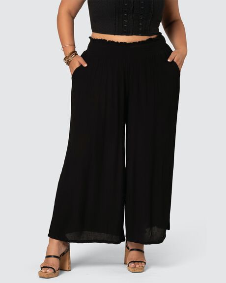 BLACK WOMENS CLOTHING THE POETIC GYPSY PANTS - CPAW23655001-10