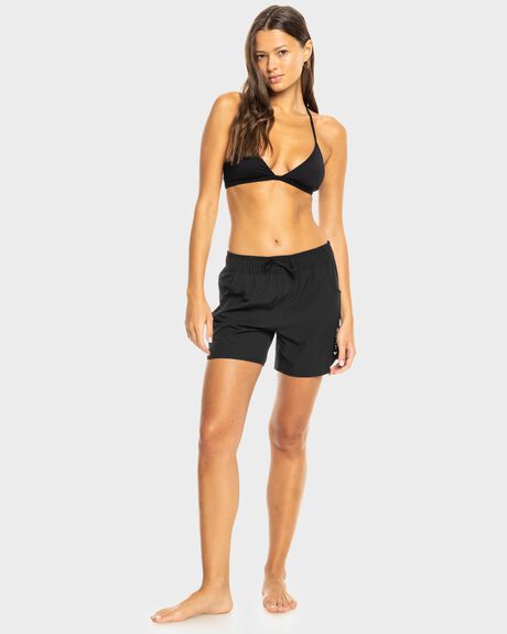 ANTHRACITE WOMENS CLOTHING ROXY SHORTS - ERJBS03299-KVJ0