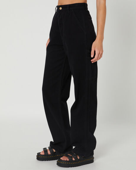 BLACK WOMENS CLOTHING THRILLS JEANS - WTA23-453BBLK