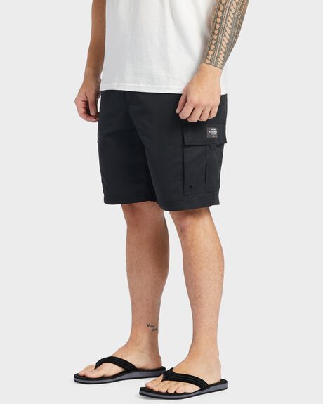 BLACK MENS CLOTHING QUIKSILVER SHORTS - AQMWS03115-KVJ0