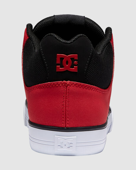 BLACK RED MENS FOOTWEAR DC SHOES SNEAKERS - ADYS400082-BLR