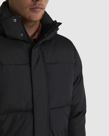 BLACK MENS CLOTHING QUIKSILVER JACKETS - UQYJK03032-KVJ0