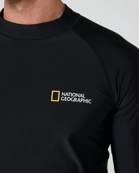 BLACK SURF MENS NATIONAL GEOGRAPHIC RASHVESTS - N232MRG410198095