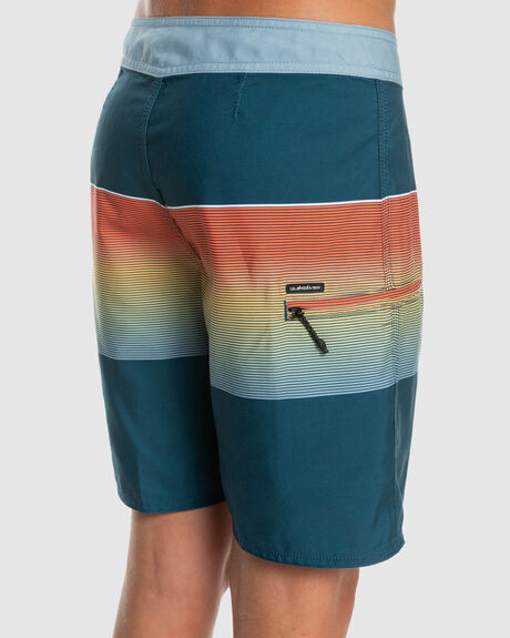 MAJOLICA BLUE KIDS BOYS QUIKSILVER BOARDSHORTS - EQBBS03653-BSM9