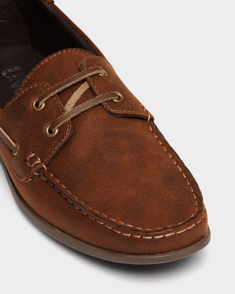 TAN MENS FOOTWEAR UNCUT FASHION SHOES - MDEC1905TAN