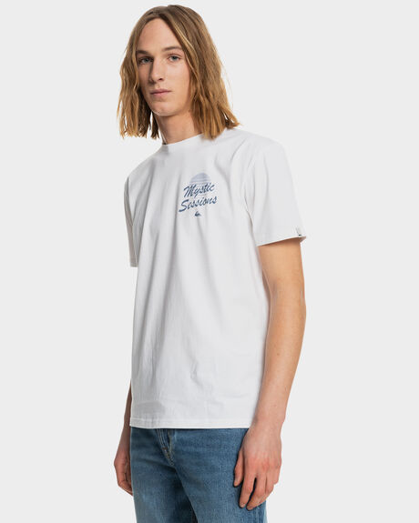 WHITE MENS CLOTHING QUIKSILVER GRAPHIC TEES - EQYZT06545-WBB0