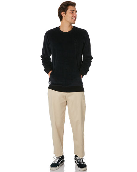 BLACK MENS CLOTHING TOWN AND COUNTRY JUMPERS - TFT315BLK