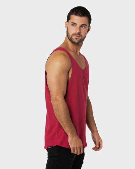 RED MENS CLOTHING ONEBYONE SINGLETS + TANKS - OBO-810-S