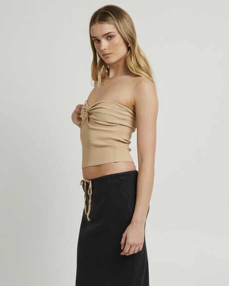 SAND WOMENS CLOTHING SUBTITLED TOPS - GPW0000960-NAT