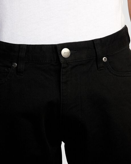 BLACK MENS CLOTHING RVCA PANTS - AVYNP00177-BLK