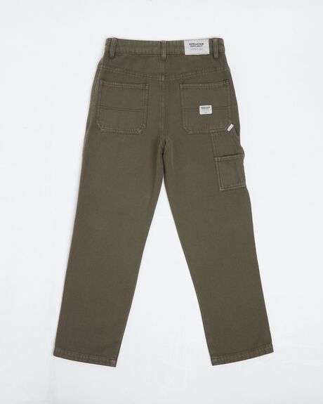 GREEN KIDS YOUTH BOYS SPENCER PROJECT PANTS - 1000104714-GRN-8-9