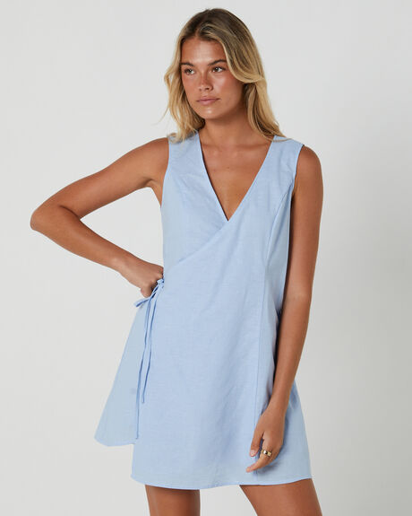 BLUE WOMENS CLOTHING SNDYS DRESSES - SFD713-BLUE
