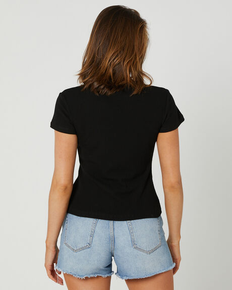 BLACK WOMENS CLOTHING SWELL TEES - S8212004BLK