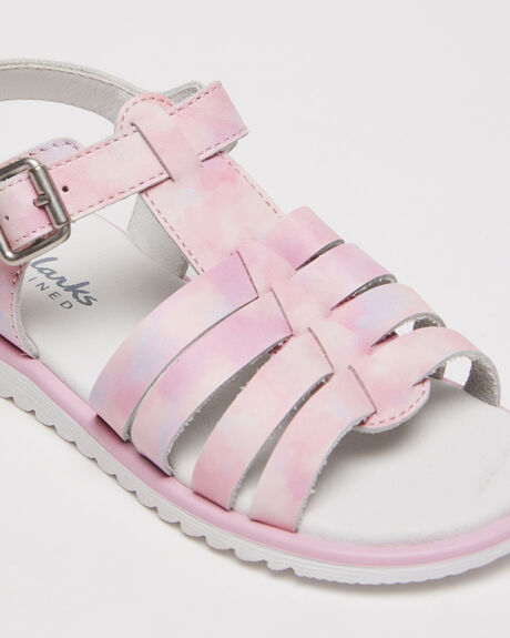 PINK CLOUD KIDS YOUTH GIRLS CLARKS SANDALS - 203035PNKCL