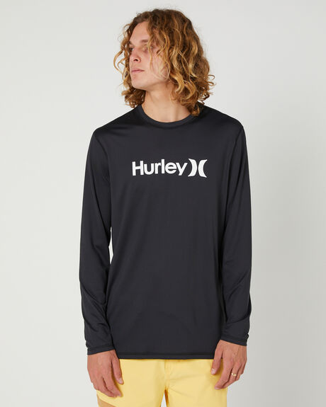 BLACK SURF MENS HURLEY RASHVESTS - HAML1000010