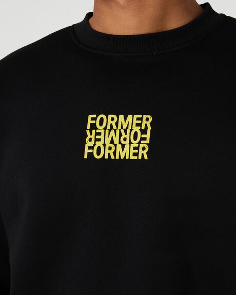 BLACK MENS CLOTHING FORMER JUMPERS - FFL-23101BLK