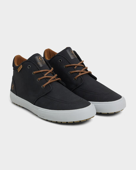 BLACK TOUGH MENS FOOTWEAR KUSTOM SNEAKERS - K911106-3BT