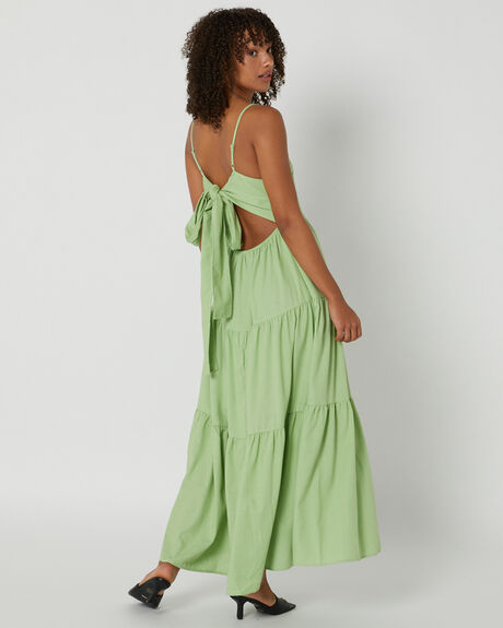 APPLE GREEN WOMENS CLOTHING GIRL AND THE SUN DRESSES - GS843DAPL