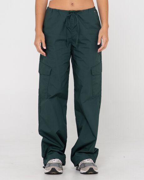 DARK EMERALD WOMENS CLOTHING RUSTY PANTS - S23-PAL1367-DAE-10
