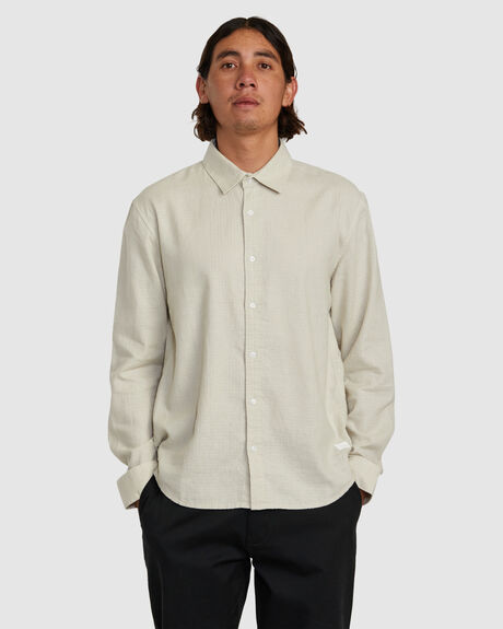 NATURAL MENS CLOTHING RVCA SHIRTS - AVYWT00381-NAT