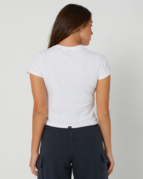 WHITE WOMENS CLOTHING THRILLS TEES - WTA23-176AWHT
