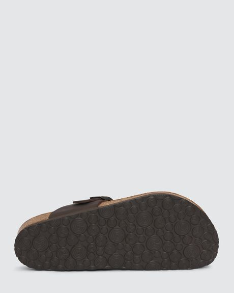 BROWN WOMENS FOOTWEAR GENUINS SLIDES + THONGS - G101111-36