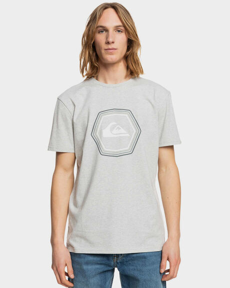 ATHLETIC HEATHER MENS CLOTHING QUIKSILVER GRAPHIC TEES - EQYZT06537-SGRH