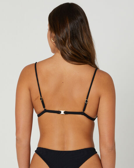 BLACK WOMENS SWIMWEAR FELLA SWIM BIKINI TOPS - FS-T-085NOIR