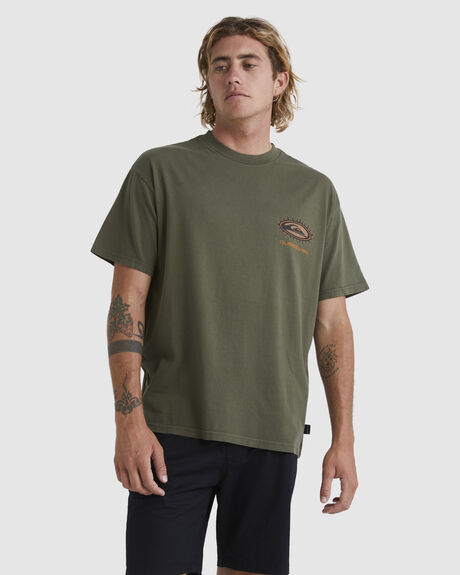 GRAPE LEAF MENS CLOTHING QUIKSILVER GRAPHIC TEES - EQYZT07169-CRE0