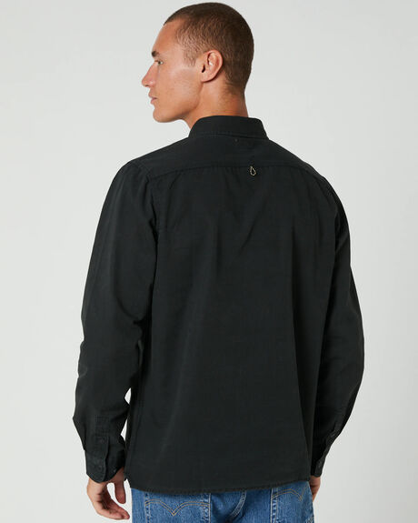 BLACK MENS CLOTHING STCY.CO SHIRTS - STSHIWRKBLK