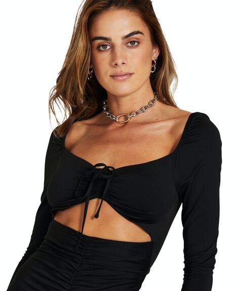 BLACK WOMENS CLOTHING NEON HART DRESSES - 35794500023