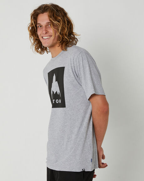 GRAY HEATHER MENS CLOTHING BURTON T-SHIRTS + SINGLETS - 20377106020